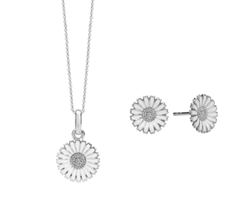 Aagaard Marguerit jewelry set in sterling silver