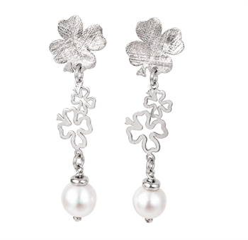 Aagaard Lucky Pearl silver earrings in sterling silver