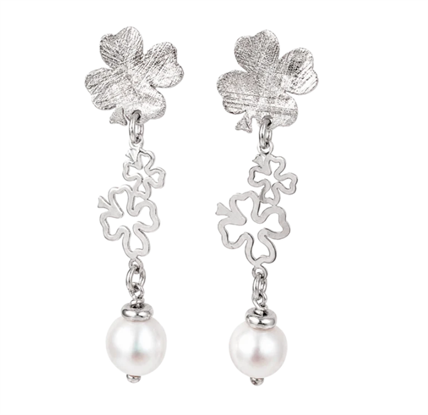 Aagaard Lucky Pearl silver earrings in sterling silver