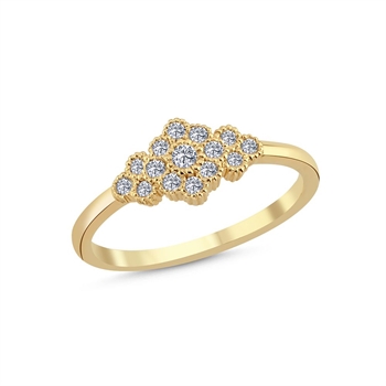 Nuran Ring , with a total of 0,23 ct diamonds Wesselton SI
