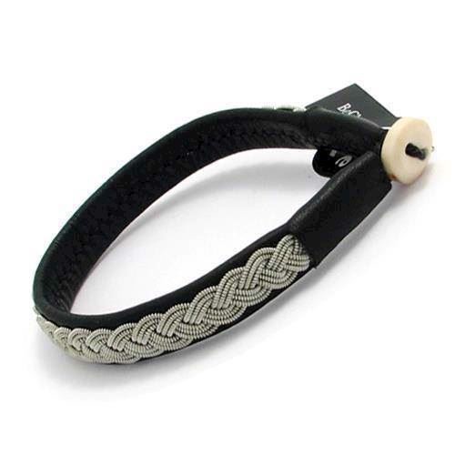 BeChristensen Arctic Handwoven Sami Bracelet in Black, 20 cm