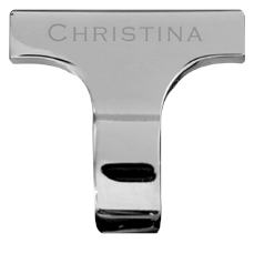 16 mm T-bar set in steel from Christina Design London\'s Collect series
