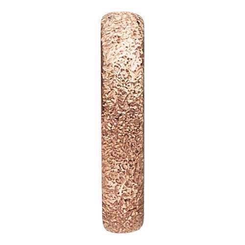 Christina Collect 925 sterling silver Diamond Dust rose gold plated narrow ring charm with glittering surface, model 650-R37