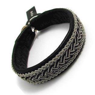 BeChristensen Theme Black Handwoven Sami Bracelet, 18 cm