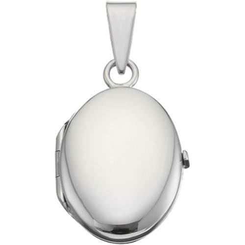 Blank Oval Medallion, Large - 26x40 mm in silver for photo