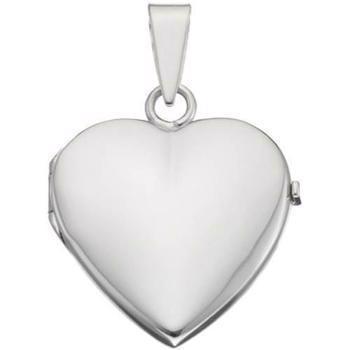 Shiny Heart medallion, 16x19 mm in silver for photo