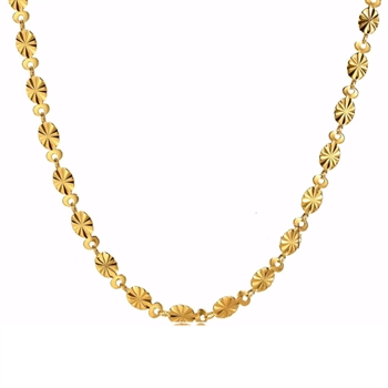 Guld & Sølv Design Necklace, model 8CN-26479