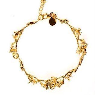 Flora Danica gold plated gold plated jade bracelet 