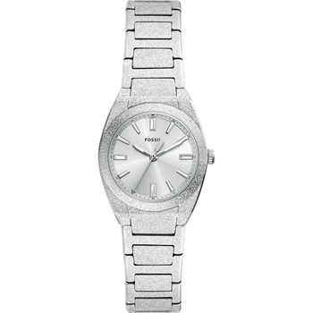 Fossil Everett women’s quartz watch in silvertone