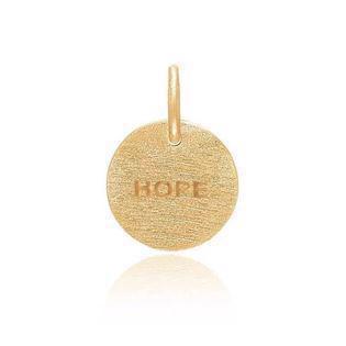 Ms Lisberg Hope gold-plated silver pendant frosted, model 5763