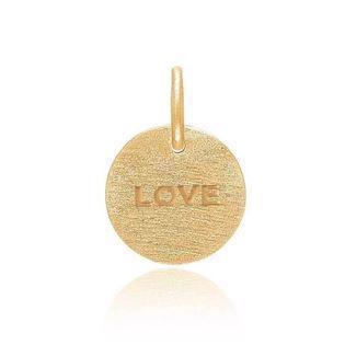 Ms Lisberg Love gold-plated silver pendant frosted, model 5765