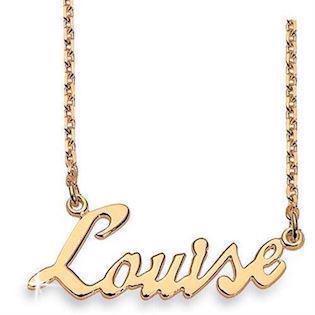 Silver plated names chain