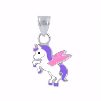 Nordahl Andersen Noa Kids unicorn silver pendant necklace 38 cm