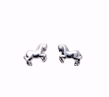 Støvring Design Horse Stud Earrings in 925 Sterling Silver