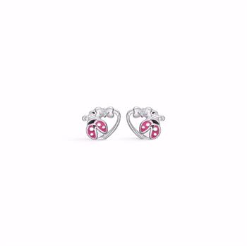 CHANTI Little Ones ladybug silver earrings in 925 sterling silver
