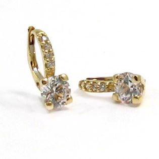 14 ct earrings with zirconia