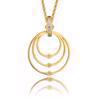 Infinity gold plated silver pendant by Izabel Camille