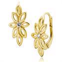 Blossom gold plated silver earrings by Izabel Camille