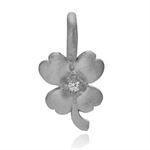 Clover, A5125SSR black rhodium-plated silver clover pendant from Izabel Camille