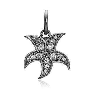 Izabel Camille Sea Star silver pendant shiny black rhodium-plated, model A5172ssr