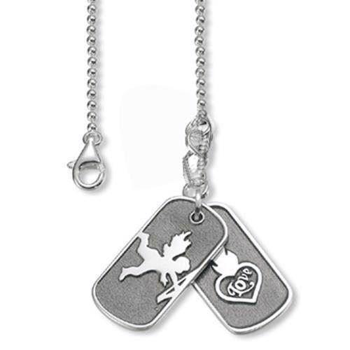 Esprit chain with double love "dogtag"