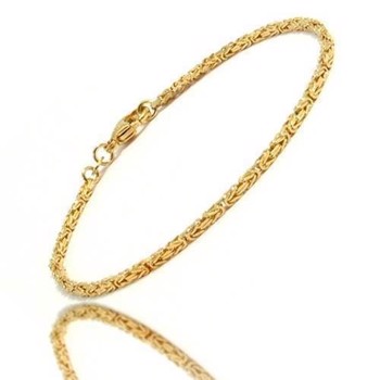 14 Carat Solid Gold King Chain Bracelet from Danske BNH, 18½ cm and 1,8 mm