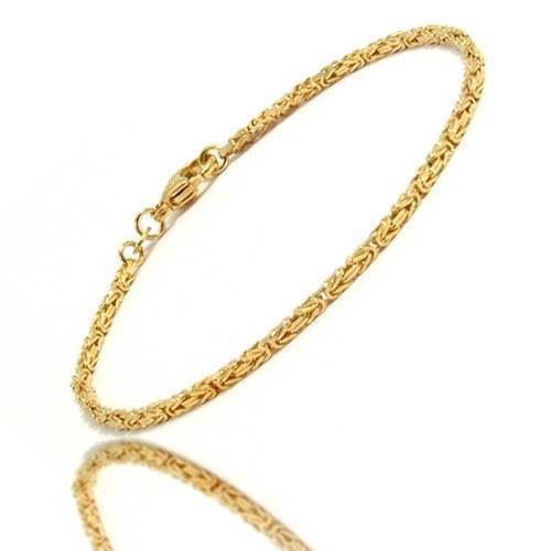 14 Carat Solid Gold King Chain Necklaces from Danish BNH, 60 cm and 1.8 mm