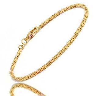 14 Carat Solid Gold King Chain Necklaces from Danish BNH, 50 cm and 2.3 mm