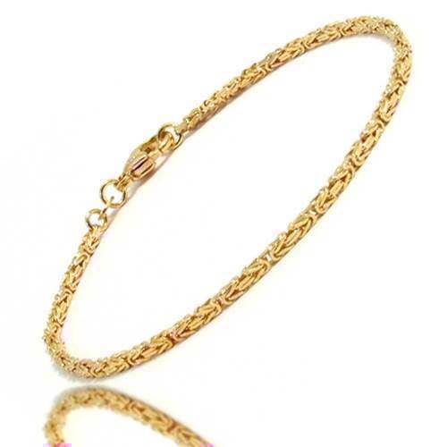 14 Carat Solid Gold King Chain Necklaces from Danish BNH, 50 cm and 2.3 mm