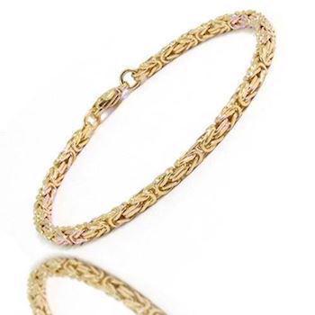 14 Carat Solid Gold King Chain Bracelet from Danske BNH, 18½ cm and 3,2 mm
