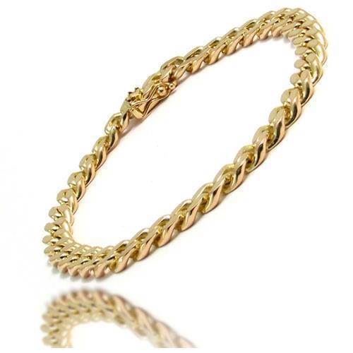 14 kt Panser Facet Necklace, 50 cm and 2.7 mm (Wire 0.85)