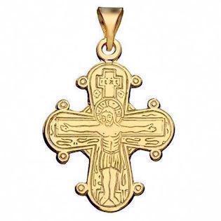 Dagmar Cross silver plated from Lund of Copenhagen, 16 x 13 mm