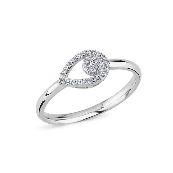 Nuran Ring , with a total of 0,16 ct diamonds Wesselton SI