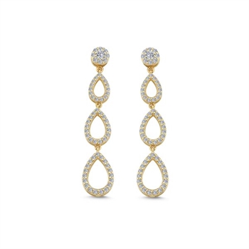 Nuran Earring , with a total of 0,65 ct diamonds Wesselton SI