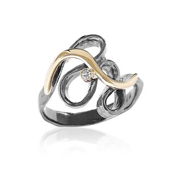 Luksuriøs ring med guld og brillant from Blicher Fuglsang