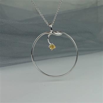 Eternity - Limited Edition halssmykke med Citrin KUN 2 STYK TILBAGE from Blicher Fuglsang