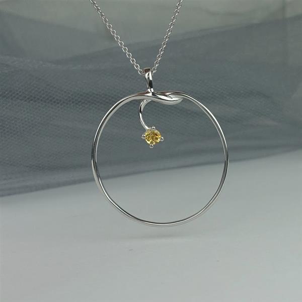 Eternity - Limited Edition halssmykke med Citrin KUN 2 STYK TILBAGE from Blicher Fuglsang