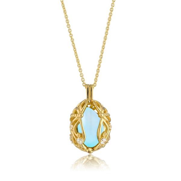 Smykke Æg med Aqua Calcedon from Blicher Fuglsang