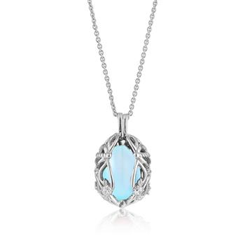 Smykke Æg med Aqua Calcedon from Blicher Fuglsang