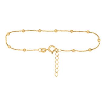 Ankelkæde i forgyldt sølv med kugler from Blicher Fuglsang