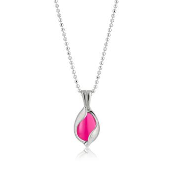 Lille Smykke Æg med Pink Onyx from Blicher Fuglsang