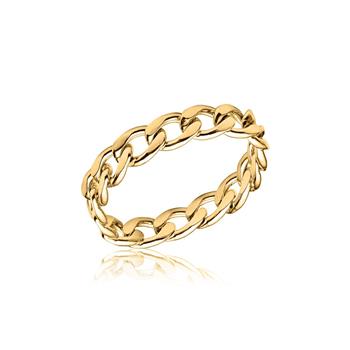 Panser ring i forgyldt sølv from Blicher Fuglsang