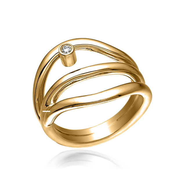 Guldring med brillant from Blicher Fuglsang