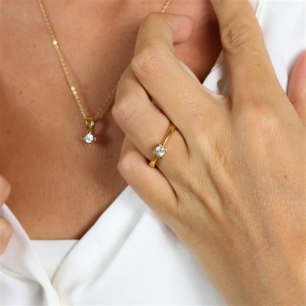 MARY Ring 8K LG DIAM 0,20CT W/VS from Aagaard