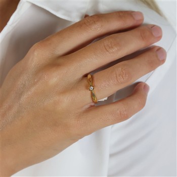 ETERNITY 8KT D.RING  1X0,03CT WSI from Aagaard