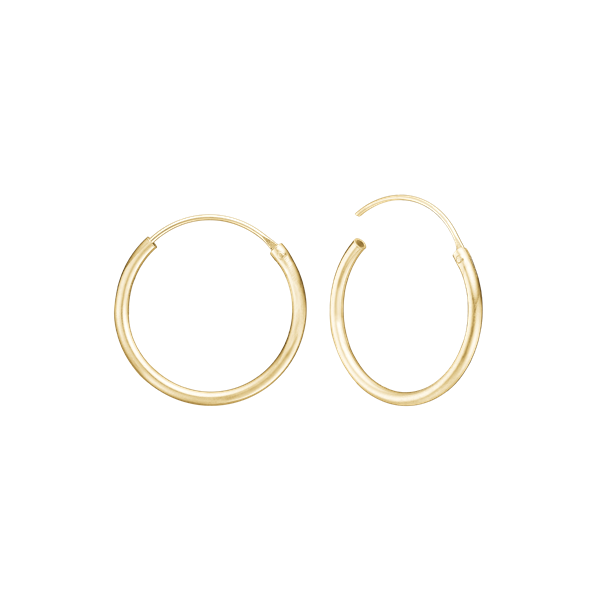 8KT CREOL 19MM, TRÅD 1,4MM M/VIPPELÅS from Aagaard