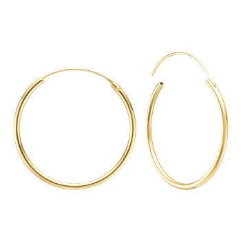 8KT CREOL 30,5MM, TRÅD 1,4MM M/VIPPELÅS from Aagaard