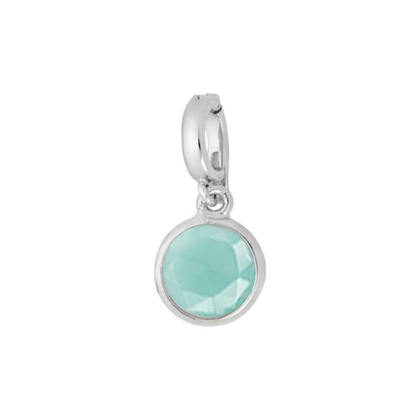 Klips til armbånd med aqua calcedon from Blicher Fuglsang