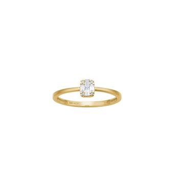 14kt. guldring m. 0,08 W/SI from Siersbøl