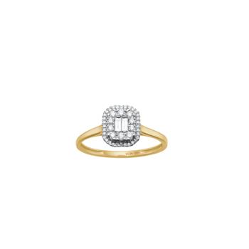 14kt. guldring m. 0,20 W/SI from Siersbøl